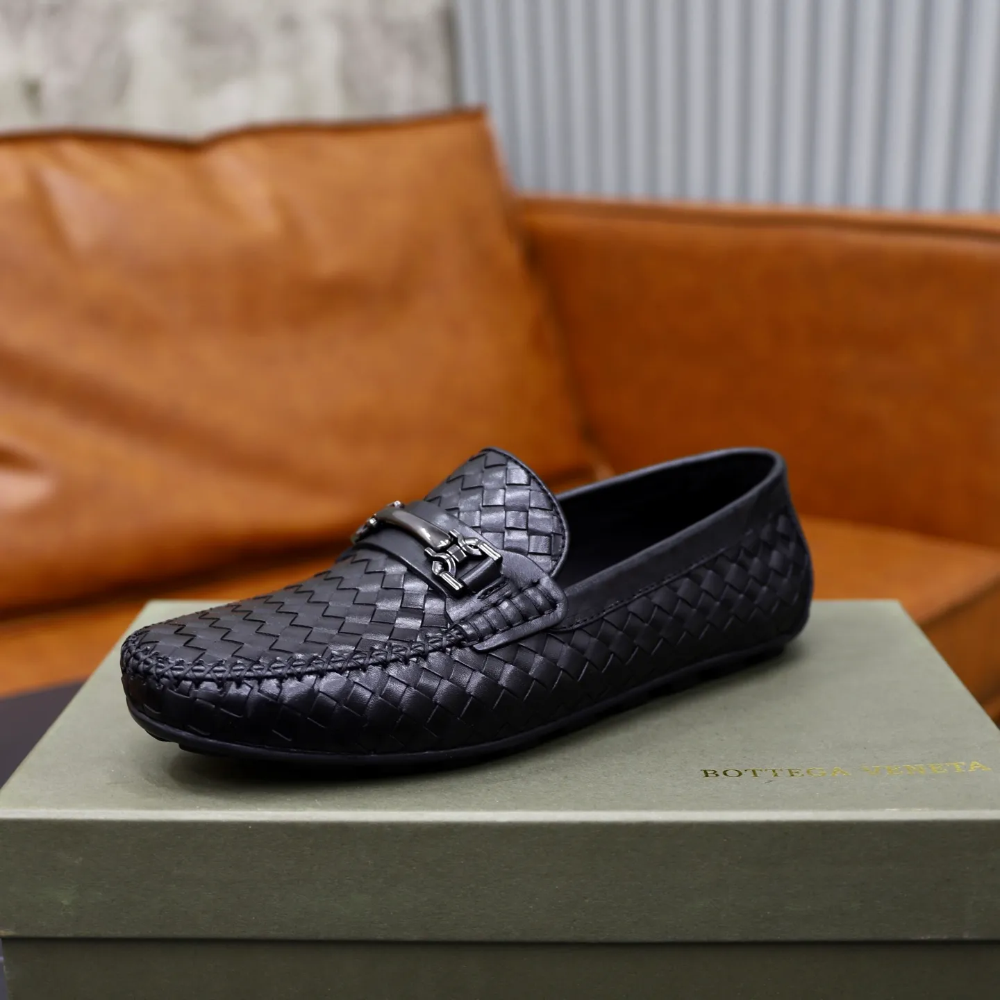 Men's shoes 💰500💰BOTTEG* VENET* - high-end boutique Size: 38-44 (45 custom-made) BV new product, calfskin artificially woven classic style harmoniously blends with contemporary fashion temperament, rubber soles are light and flexible, water-dyed cowhide!